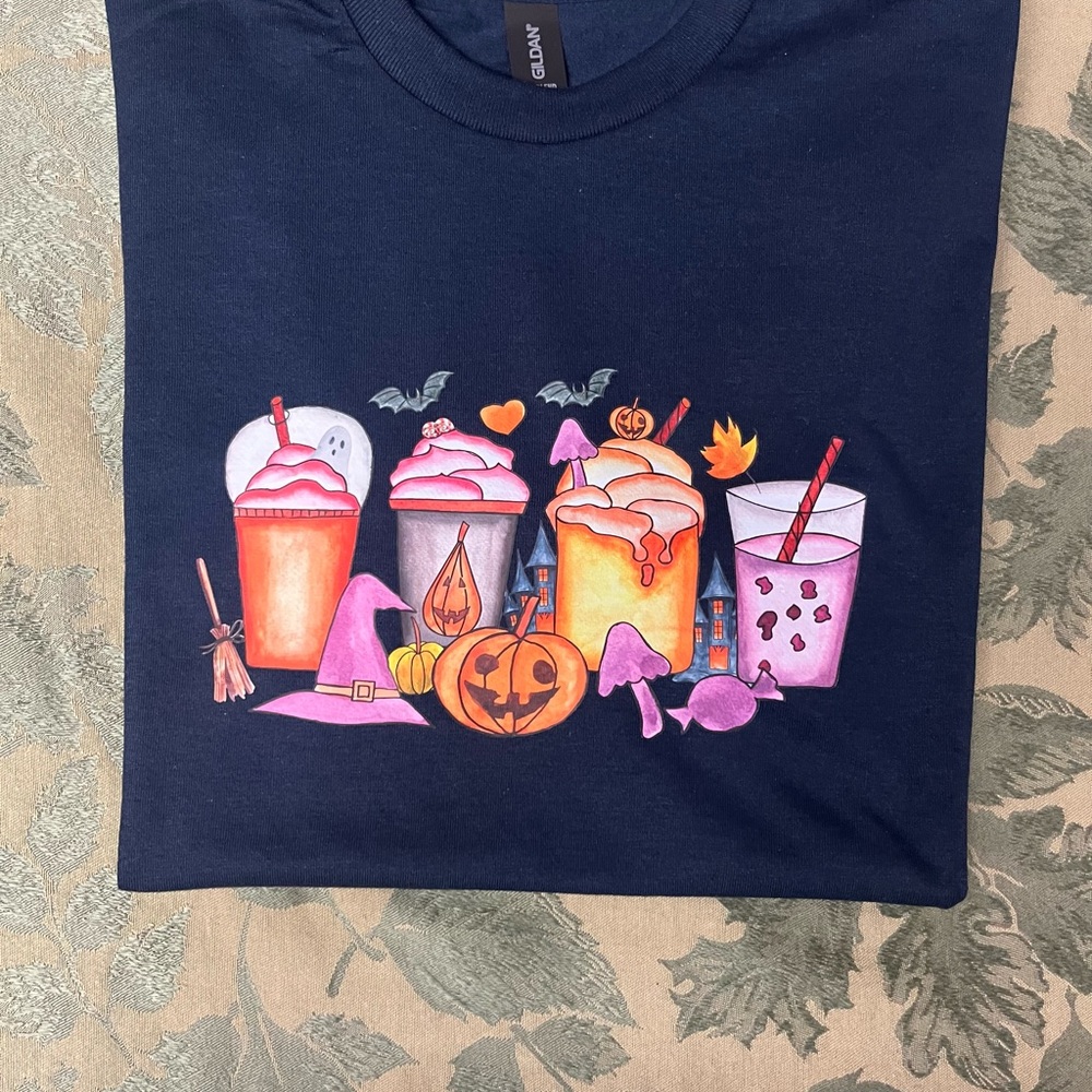 Gildan Women's Navy Halloween Tee, Nurse fun shirt Gift ideas